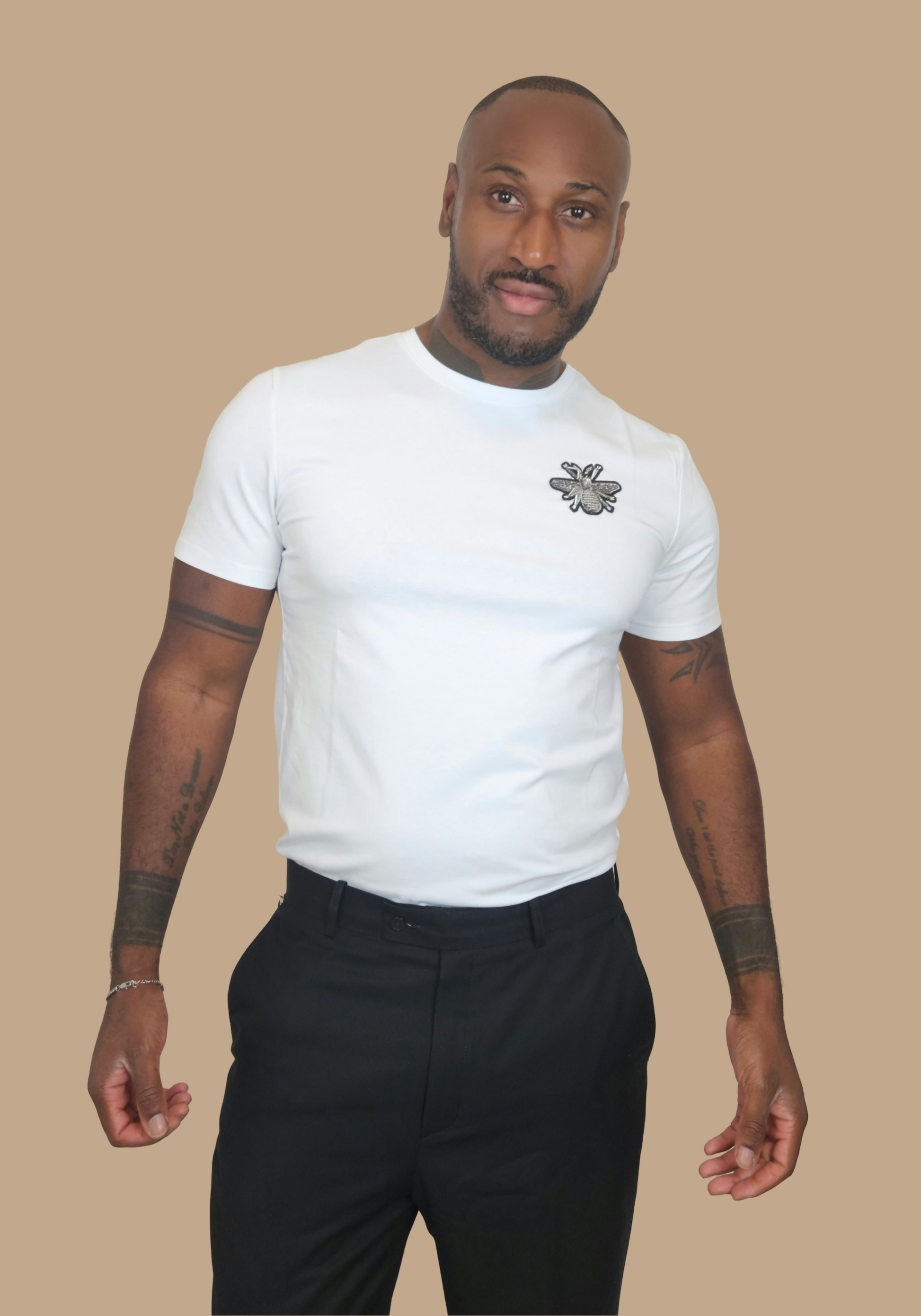 T-shirt Beeroyal blanc - Vue 3