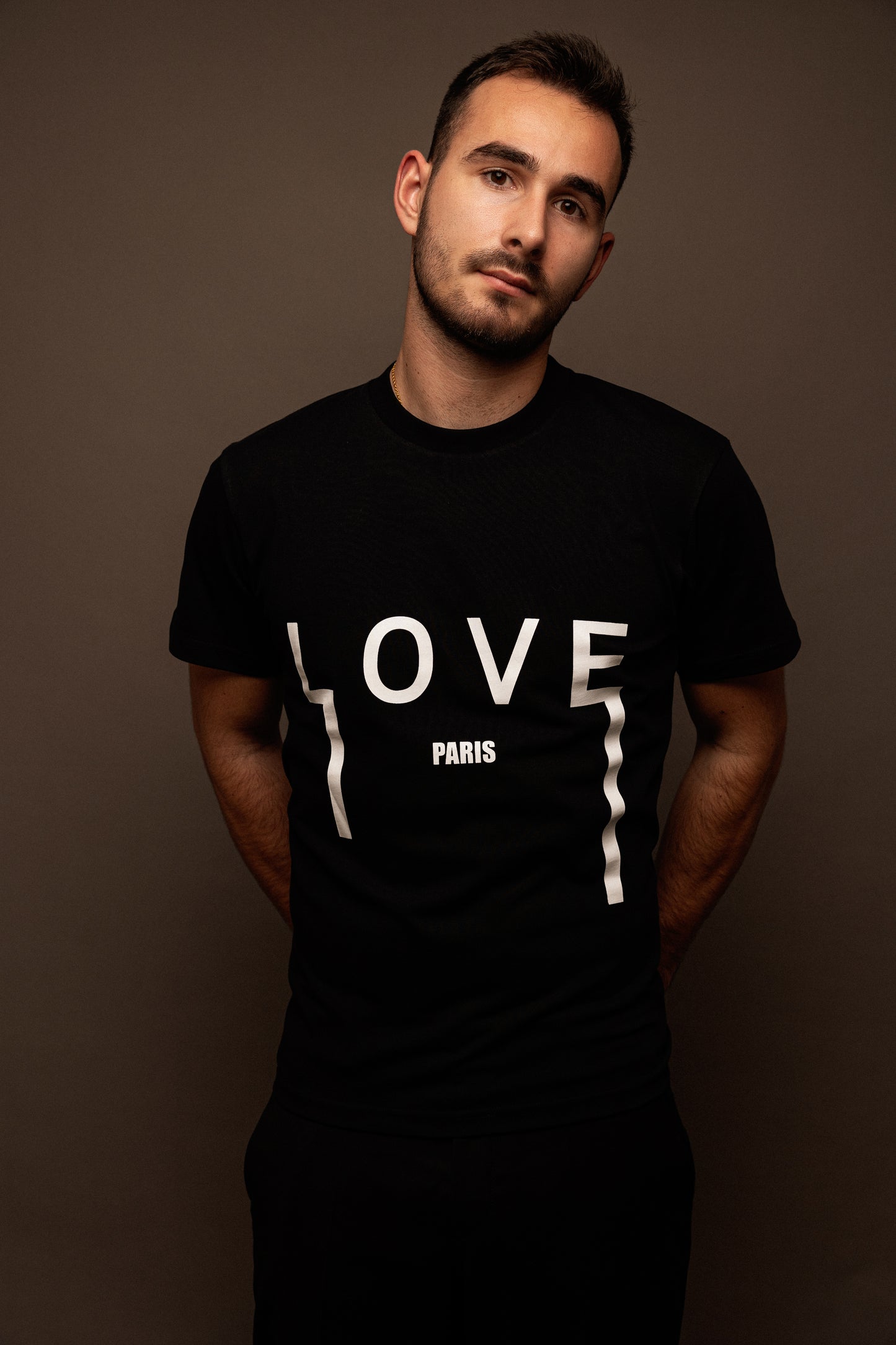 T-shirt Love Noir - Vue 1